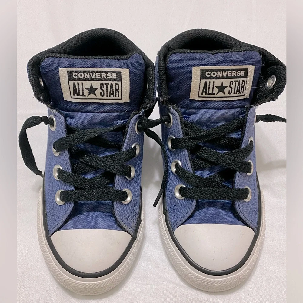 Converse Shoes Sneakers Chuck Taylor All Star Kids Junior 12 Unisex black blue